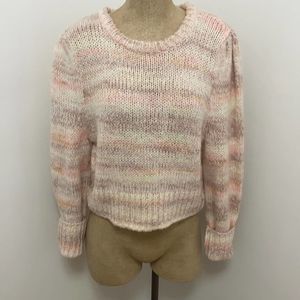 Wild Fable Mixed Pink Cozy Crew Neck Sweater